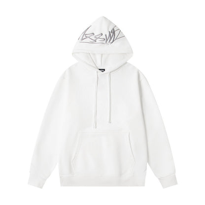 GMstuxN Letter Collaboration Hoodie Classic Letter Embroidery Hooded Sweatshirt Heavyweight Casual Jacket for Men