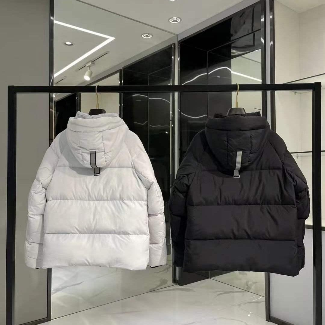 GMabcd Big GOOSE/ Junction 3M Reflective Black Label Parka Coat/Same style as used by Ouyang Nana