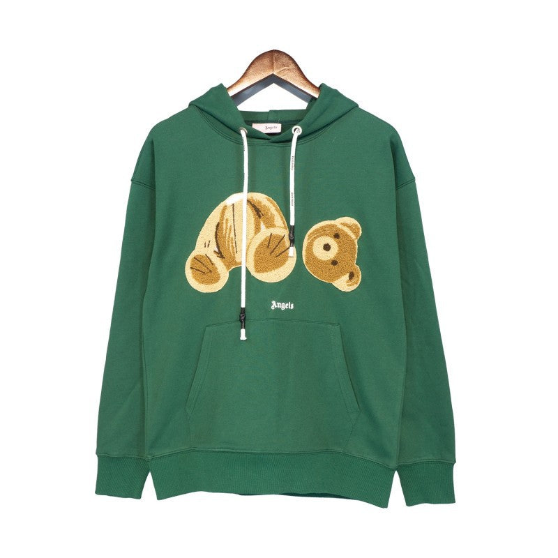 PA Angel Broken Bear Sweater Oversize Niche High Street Fashion Brand Ins Couple Hoodie