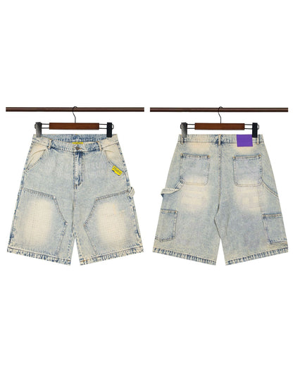 That's A Awful Lot of Cough Syrup Rhinestone Washed Denim Streetwear Pants