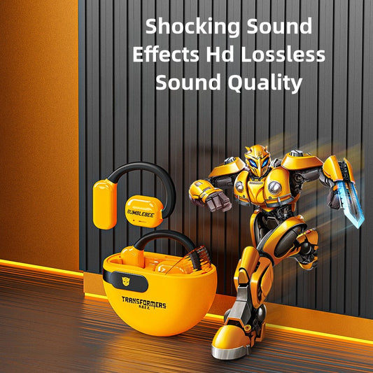 T09 Wireless Bluetooth Headset Rotating Cabin OWS Open HD Call Bumblebee Genuine Earplugs