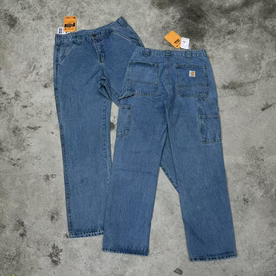 Carhart Japanese Workwear Style Jeans Loose Straight High Street Design