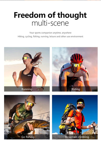 Outdoor Sports Sunglasses Smart Glasses Fashionable Cycling Bluetooth Glasses for Listening to Music and Calling Unisex