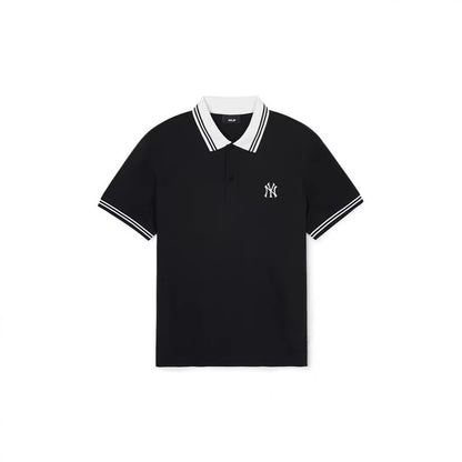 MIB Chest Embroidery LA Los Angeles Dodgers NY New York Yankees Double Yarn Pure Cotton Minimalist Polo Shirt