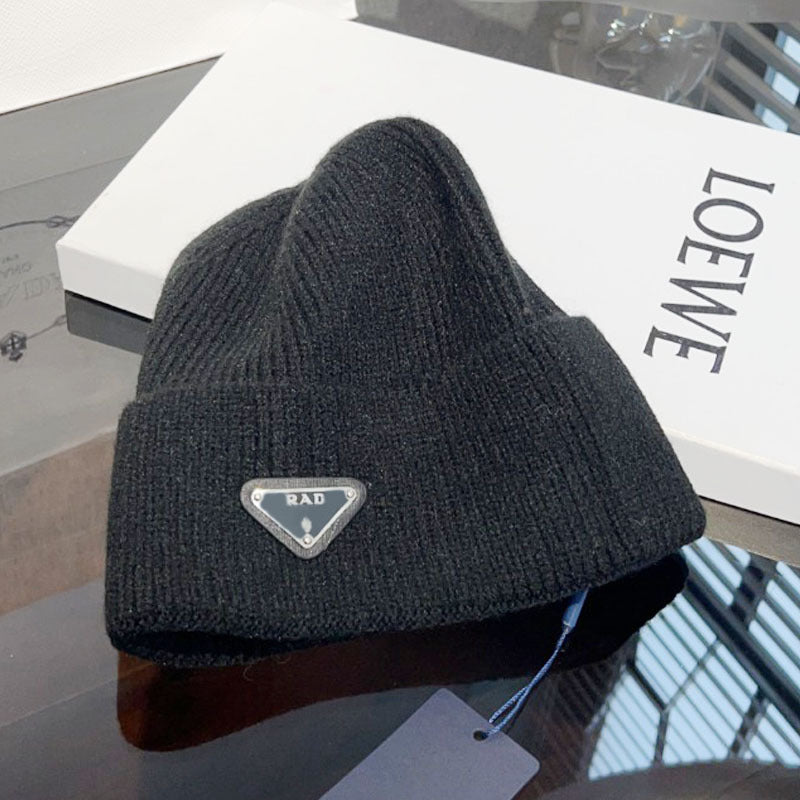 Winter Warm Knitted Hat Fashionable Export Style Pullover Windproof Thick Knitted Hat