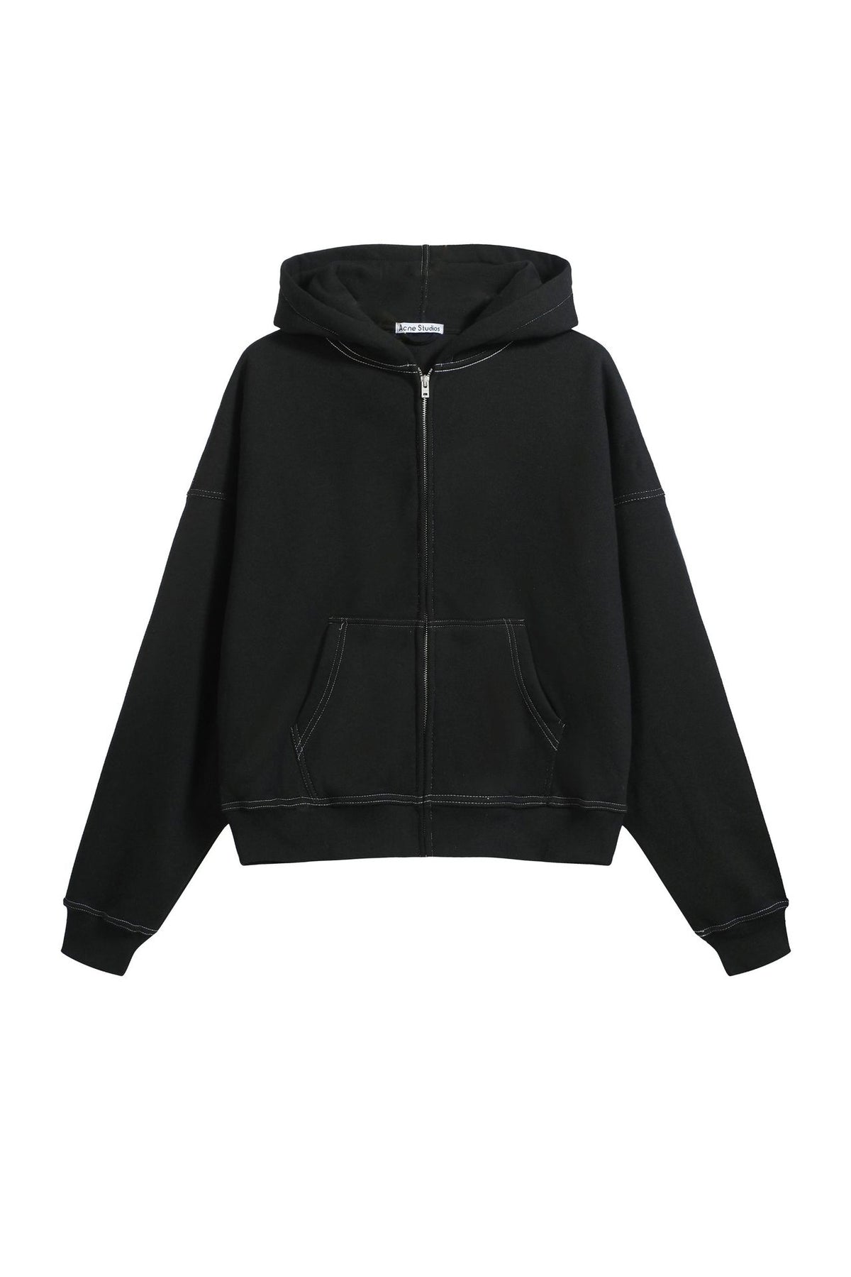 1996 Embroidered Logo Letter Zip-Up Loose-Fit Unisex Hooded Sweatshirt (Part 2)