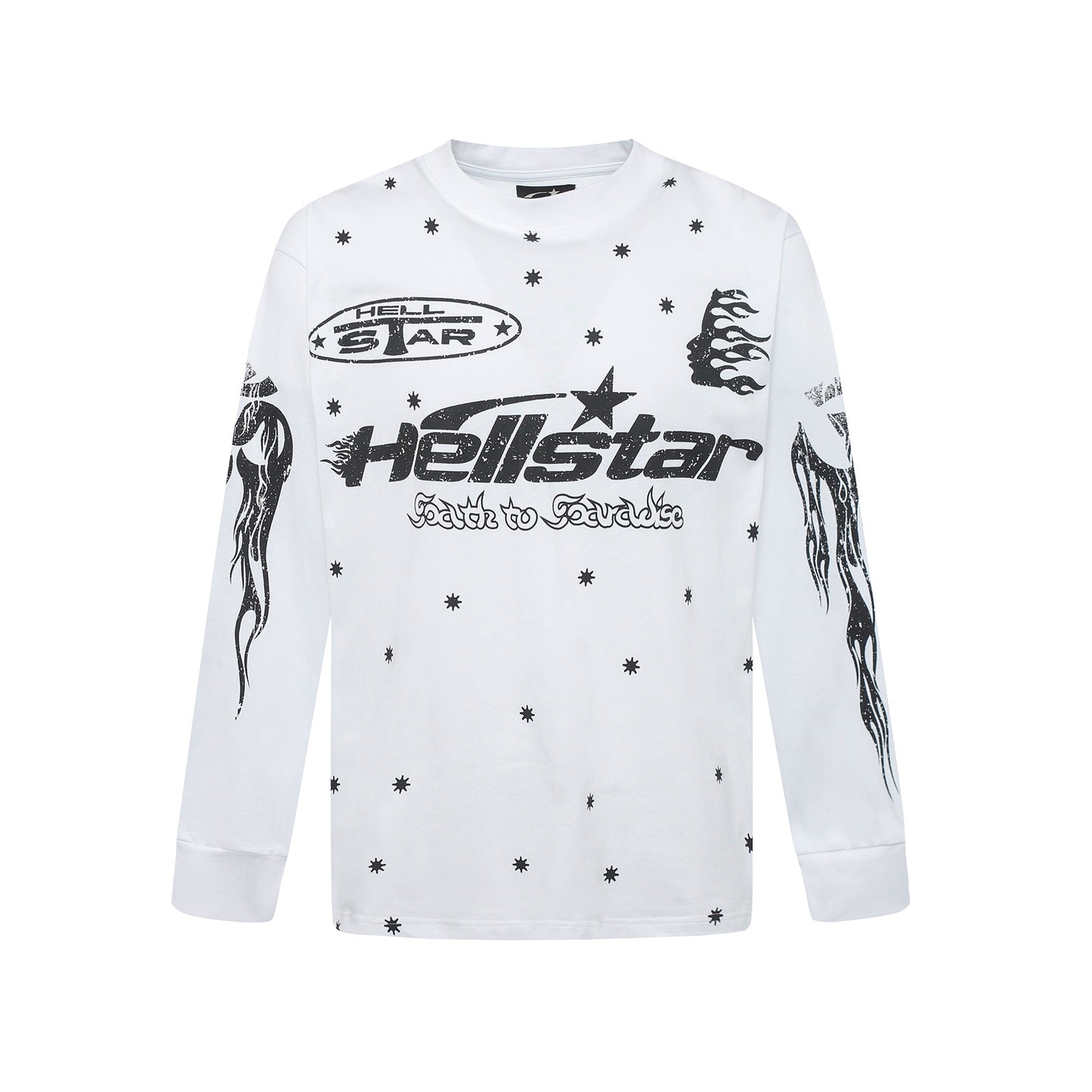 HS American Style Oversized Long Sleeve T-Shirt Autumn Base Shirt Men's Pullover Shirt
