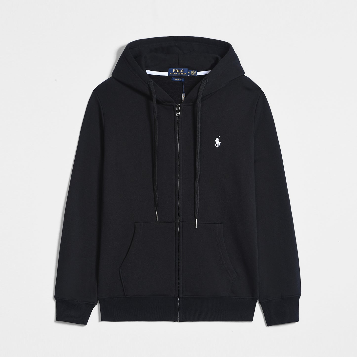 GMabcd Spring and Autumn Thin Pony Hooded Sweatshirt RL Cardigan Zipper Embroidery Loose Plus Size Paul POLO Jacket