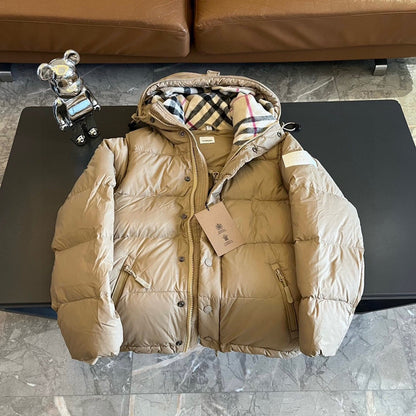 B Brand Sleeveless Couple Style Down Jacket Detachable Sleeves Hooded Down Jacket