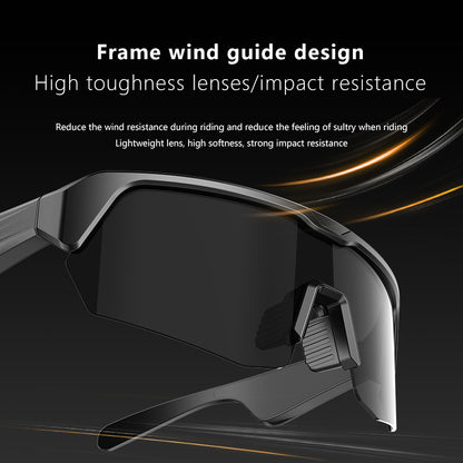 Outdoor Sports Sunglasses Smart Glasses Fashionable Cycling Bluetooth Glasses for Listening to Music and Calling Unisex