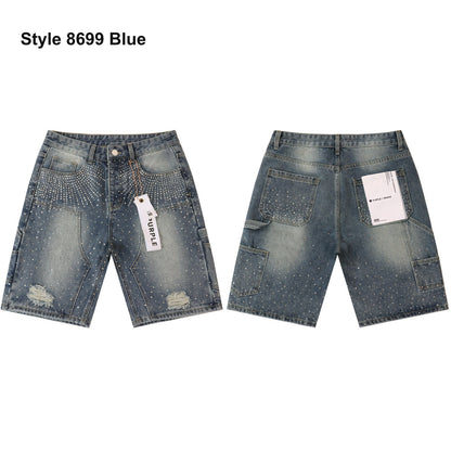 Men's denim shorts – Style 8699 Blue