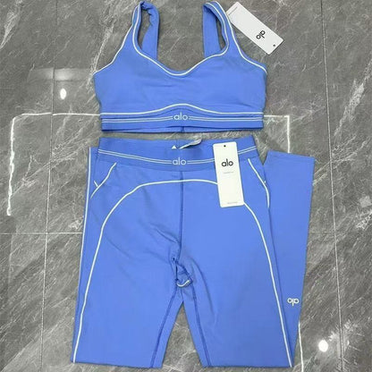 a-l-o Yoga Set High-Quality Sports Set Pilates Set AIRBRUSH HEART THROB BRA