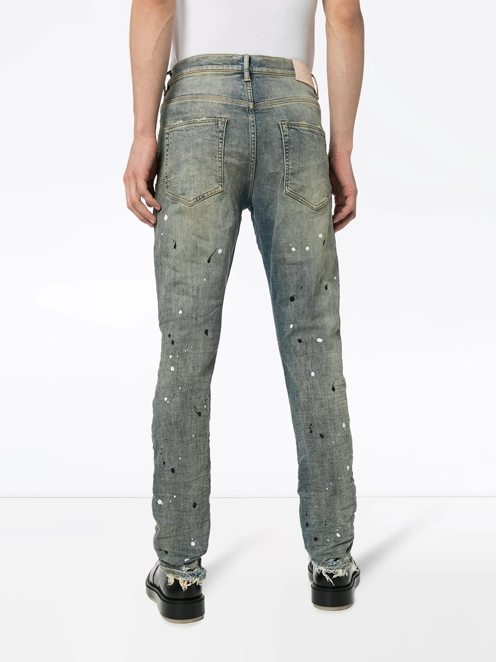 New York's emerging designers' distressed, vintage-inspired, high-street, slim-fit, stretch denim pants