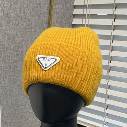 Winter Warm Knitted Hat Fashionable Export Style Pullover Windproof Thick Knitted Hat