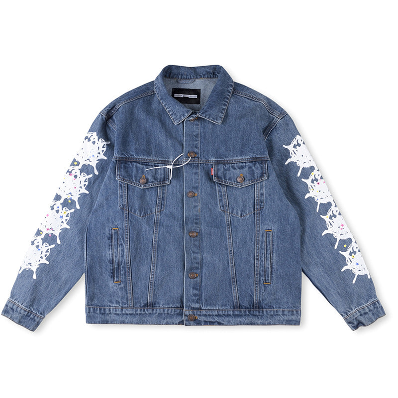 GMabcd-Sp5der worldwide 555555 Casual Denim Suit