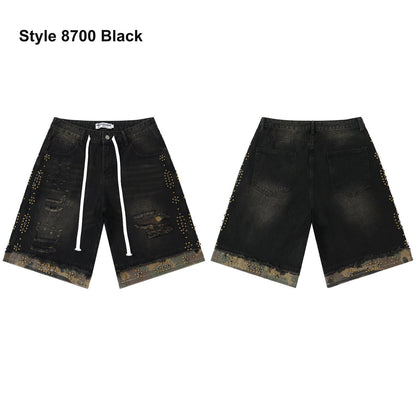 Men's denim shorts – Style 8700 Black
