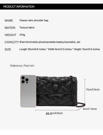 Eagle-head women's shoulder bag chain crossbody small bag
