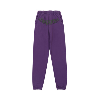 Sp55der High Quality Spider Web Foam Letter Loose Men's and Women's Suits Pants