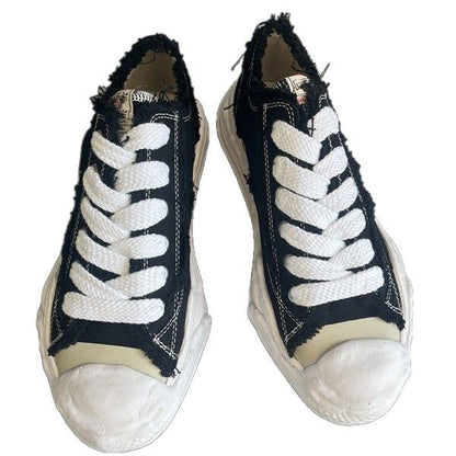 GMabcd Mmy Open Smile Dissolving Shoes Canvas Thick Sole Height Increasing Unisex Casual Sneakers