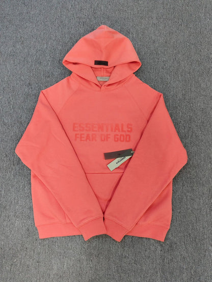 GMabcdFOG Double Line ESSENTIALS Chest Silicone Double Row Letter Hoodie Essentials Sweatshirt