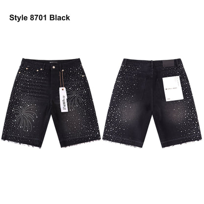 Men's denim shorts – Style 8701 Black