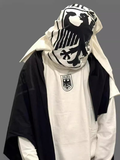 American Street Style Vultures Merchandise European and American Vest High Street Hip-Hop Unisex Long Sleeve T-Shirt