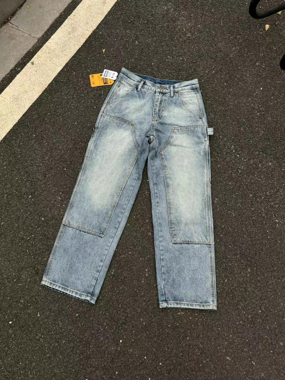 Carhart Japanese Workwear Style Jeans Loose Straight High Street Design