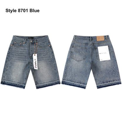 Men's denim shorts – Style 8701 Blue