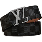 Silver Buckle Black Plaid
