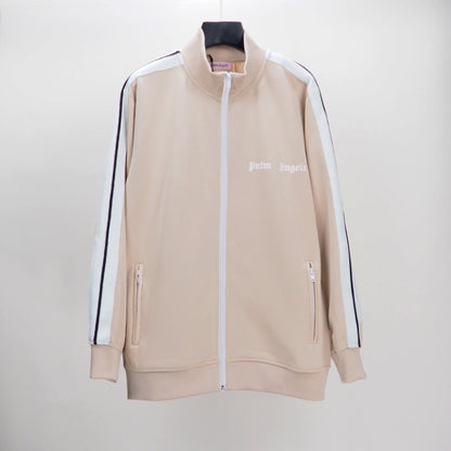 24SS Retro Trend Angel Color Block Embroidered Casual Jacket Top Jacket Set Long Pants Sweatshirt Trend