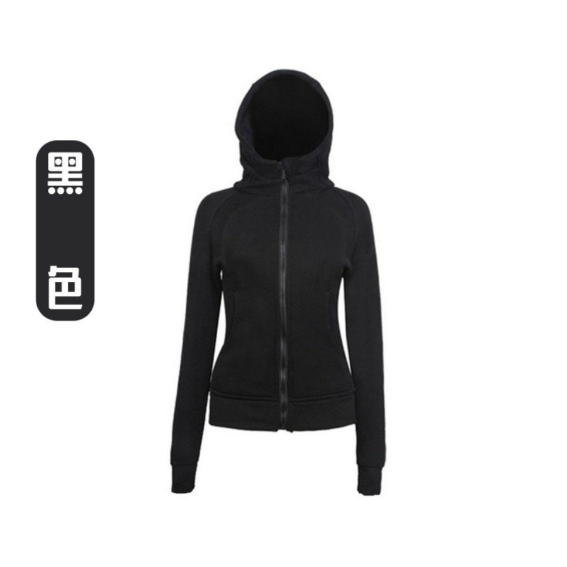 Lulu Same Style Scuba Women's Zipper Hooded Sweatshirt Autumn Winter Women's Outdoor Casual Warm Top Sports Jacket