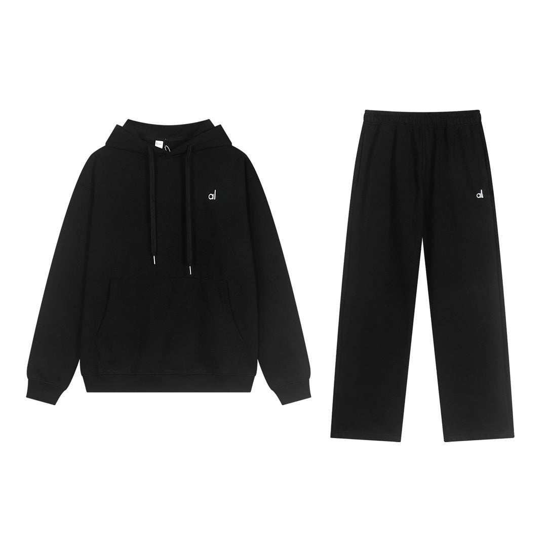A-L-O Heavyweight Sweatshirt Loose Terry Warm Hoodie Zipper Casual Hooded Jacket