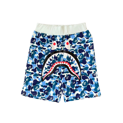 Trendy Brand BP Classic Shark Camouflage Men's Casual Loose Sports Five-Point Shorts High-End Terry Drawstring Shorts Trend