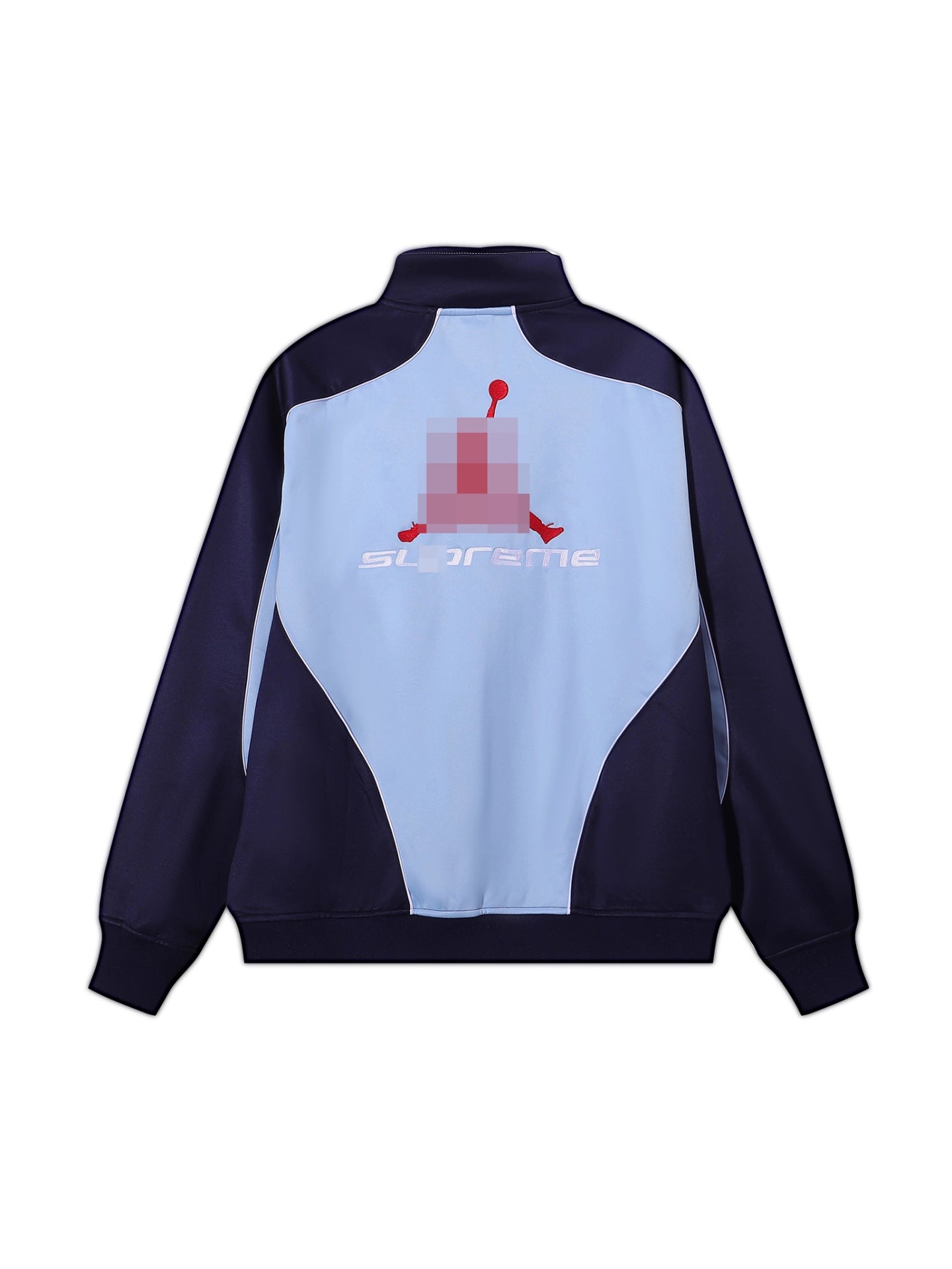 Gmabcd-sup Hoodie Collaboration Joe Loose Fit Autumn Winter Fleece Zipper Jacket Street Fashion Patchwork Hooded Sweatshirt