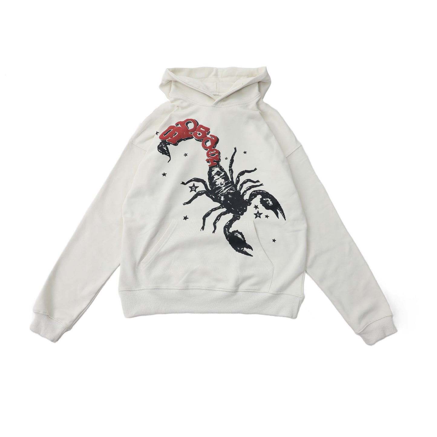 Fashion Versatile Sweatshirt Unisex Design Chest Scorpion Print Casual Hoodie