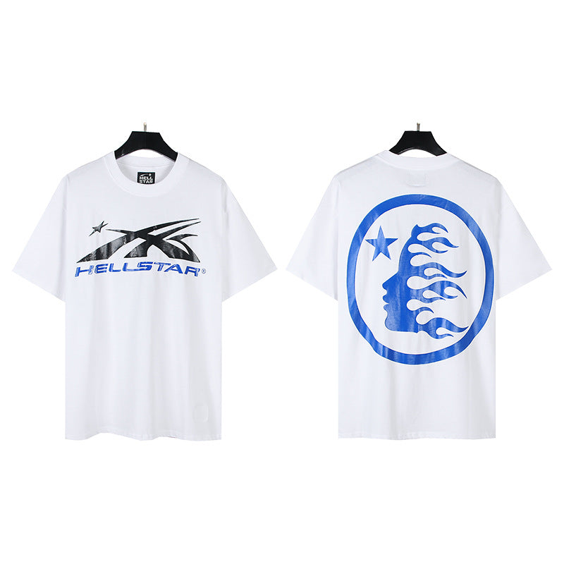 [3]2025 Summer New American Fashion Brand Male and Female Couples Wear plus Size Loose Pullover Short Sleeve T-shirt Youth Tee