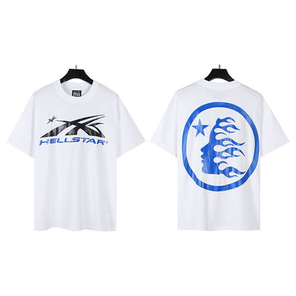 [3]2025 Summer New American Fashion Brand Male and Female Couples Wear plus Size Loose Pullover Short Sleeve T-shirt Youth Tee
