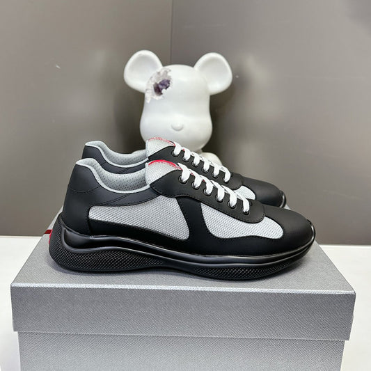 GMabcd America Cup Home Colorful Sole Genuine Leather Fashion Flat Sneakers Casual Shoes Sports Shoes Men's Shoes