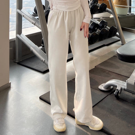 Lulu Same Yoga Wide-Leg Pants Softstreme Pants Exercise Casual Pants Women Loose Straight Slim Fit