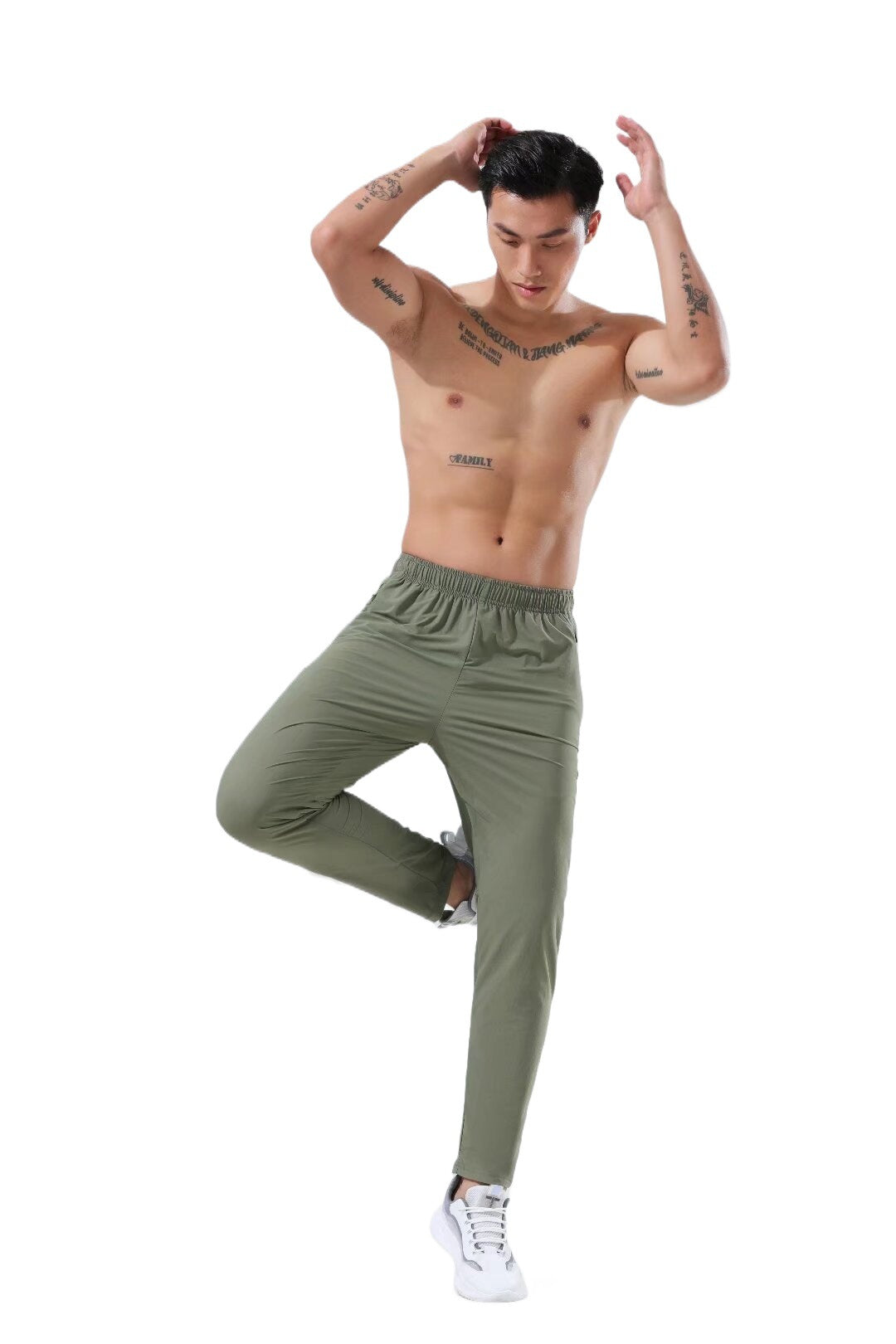 Sports Pants Men's Spring and Autumn Thin Outdoor Running Fitness Yoga Leisure Quick Dry Training Pants