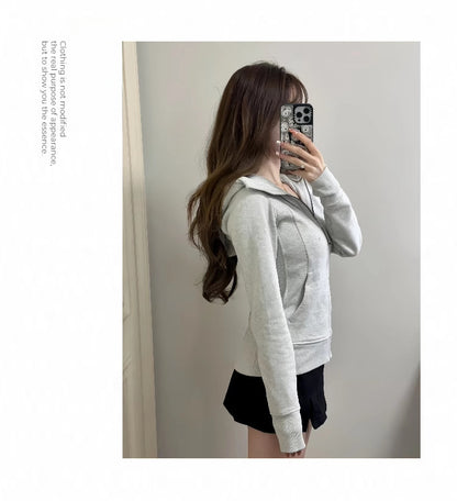 Lulu Same Style Scuba Women's Zipper Hooded Sweatshirt Autumn Winter Women's Outdoor Casual Warm Top Sports Jacket