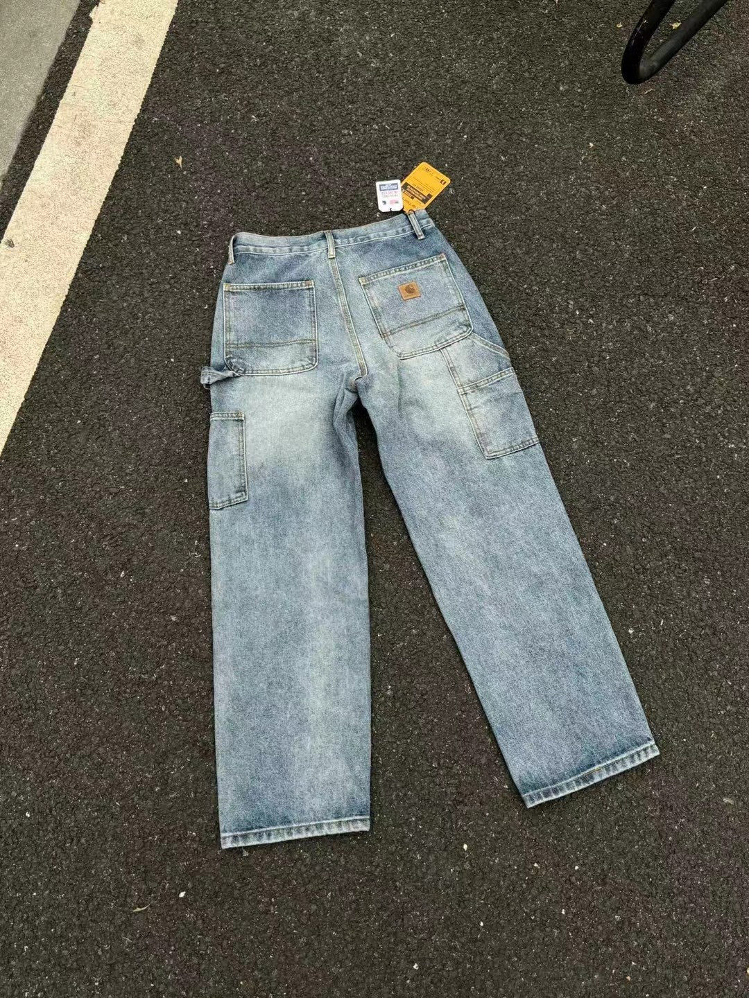 Carhart Japanese Workwear Style Jeans Loose Straight High Street Design