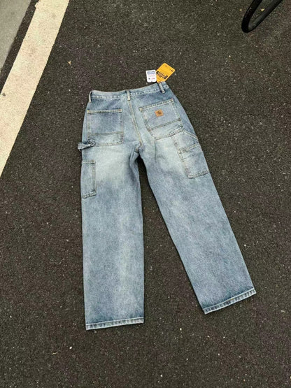 Carhart Japanese Workwear Style Jeans Loose Straight High Street Design