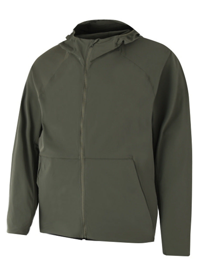 Pace Breaker Men's Summer Skin Jacket Lightweight Men's Outdoor Sun Protection Hooded Windbreaker