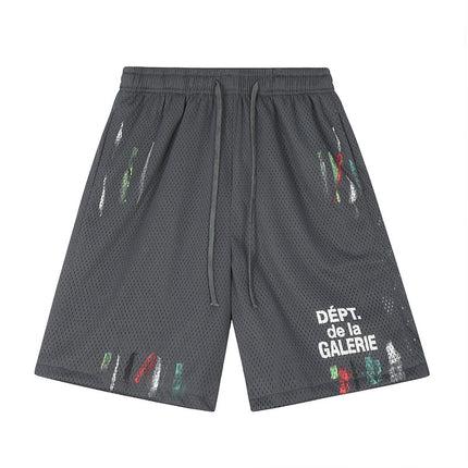 Gallery Splash-Ink Mesh Shorts 2025 Summer Men's Youth plus Size Shorts