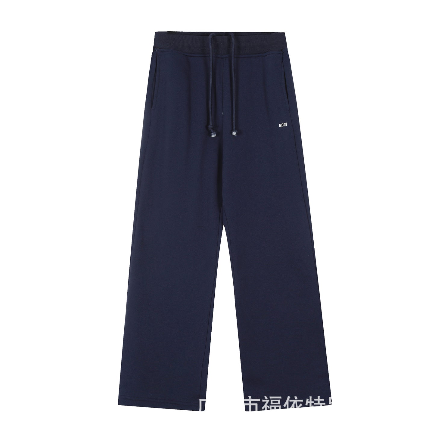 SIXPM American Retro Youth Trendy Outerwear Fashion Zipper Hoodie Fleece Set Pants Unisex Winter