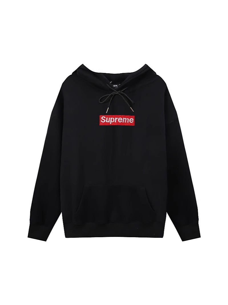 GMSupreme Fleece-Lined Full Series Hooded Sweatshirt Men's Jacket Hoodie BOX Classic Collaboration Long Sleeve