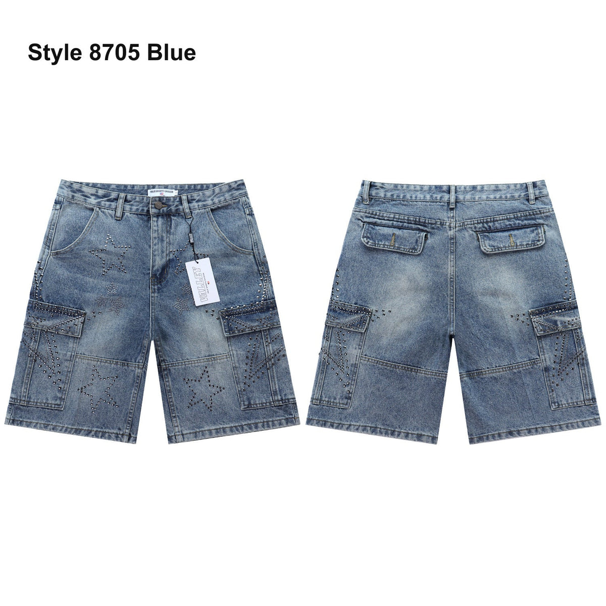 Men's denim shorts – Style 8705 Blue