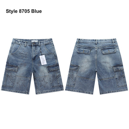 Men's denim shorts – Style 8705 Blue