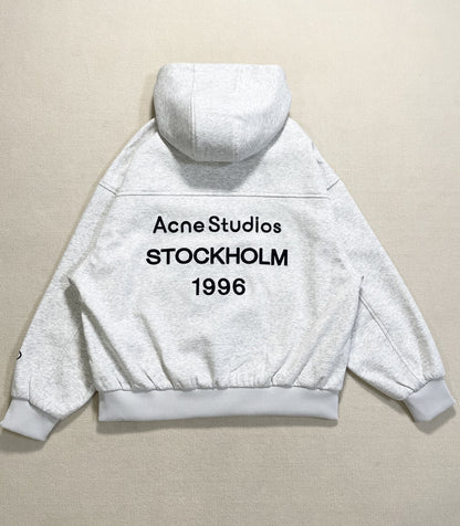 1996 Embroidered Logo Letter Zip-Up Loose-Fit Unisex Hooded Sweatshirt (Part 2)
